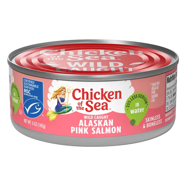 Wild Caught Alaskan Pink Salmon in Water