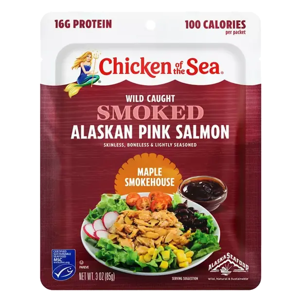 Wild Caught Smoked Pink with Maple Smokehouse Flavor Salmon