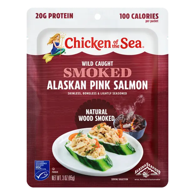 Wood Smoked Wild Caught Alaskan Pink Salmon Pouch