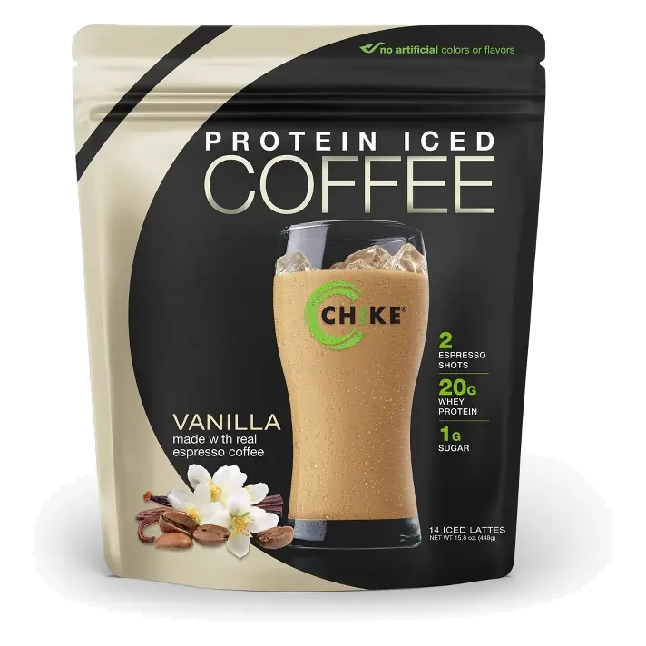 High Protein Vanilla Iced Coffee
