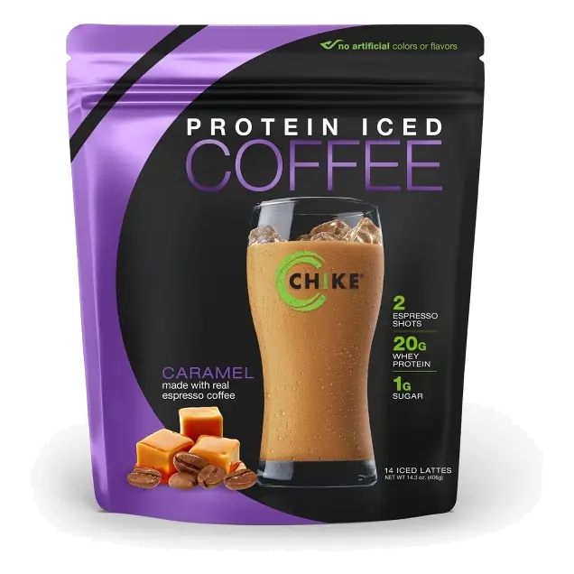 Hight Protein Carmel Iced Coffee, Caramel