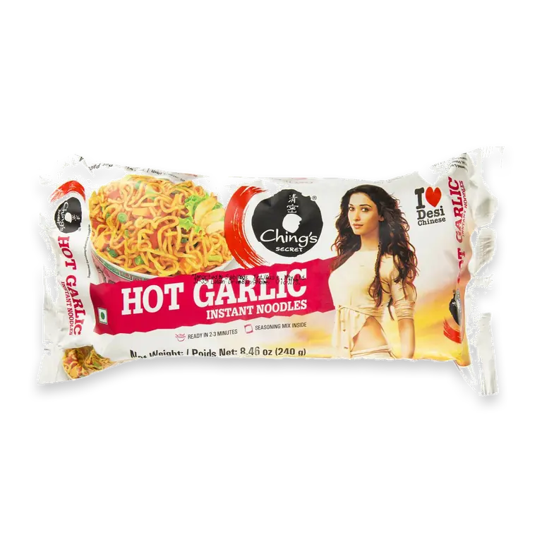 Hot Garlic Instant Noodles