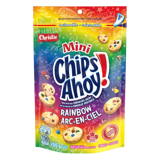 Peanut-Free Mini Cookies Rainbow Chocolate Chip 200 g