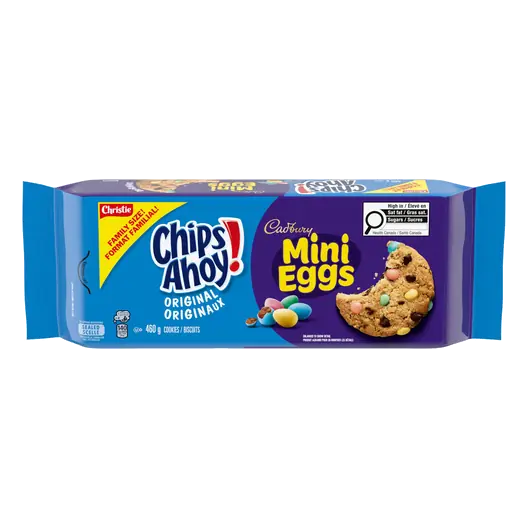 Christie Chips Ahoy! Cadbury Mini Eggs Cookies Family Size 460 g