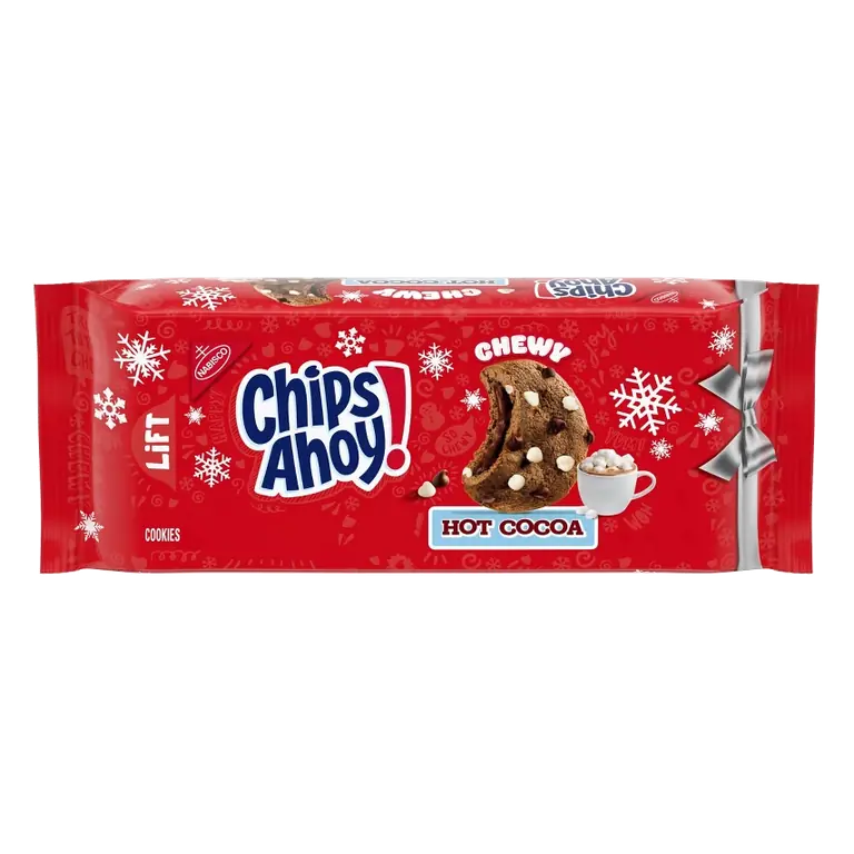 CHIPS AHOY! Hot Cocoa Chocolate Chip Cookies Limited Edition Holiday Cookies, 9.9oz