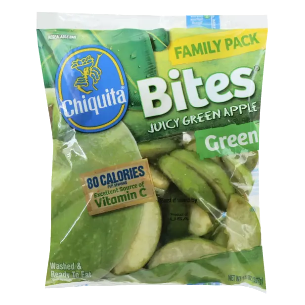Bites Juicy Green Apple Wedges Family Pack