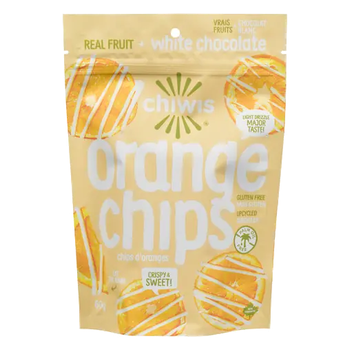 Orange Chips Real Fruit + White Chocolate 60 g