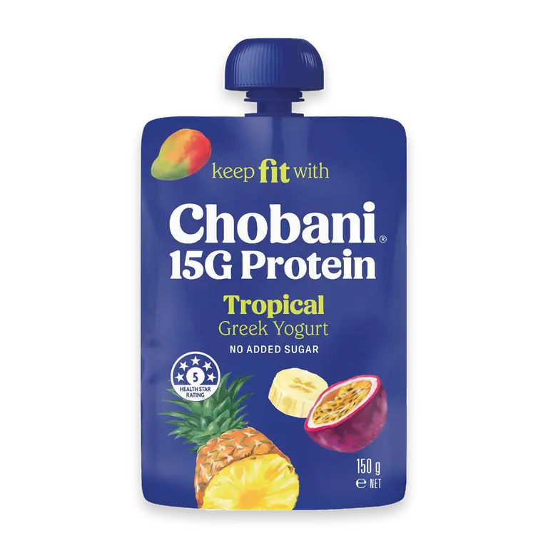 15G Protein Greek Yogurt Tropical Pouch