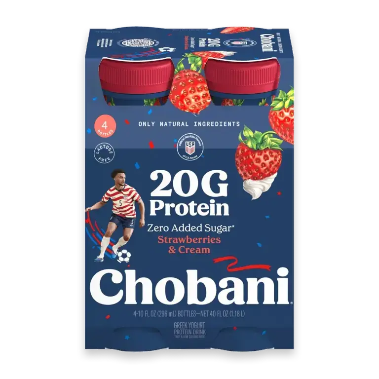 20g Protein Lowfat Greek Yogurt Drink Strawberries & Cream 10 fl oz 4PK