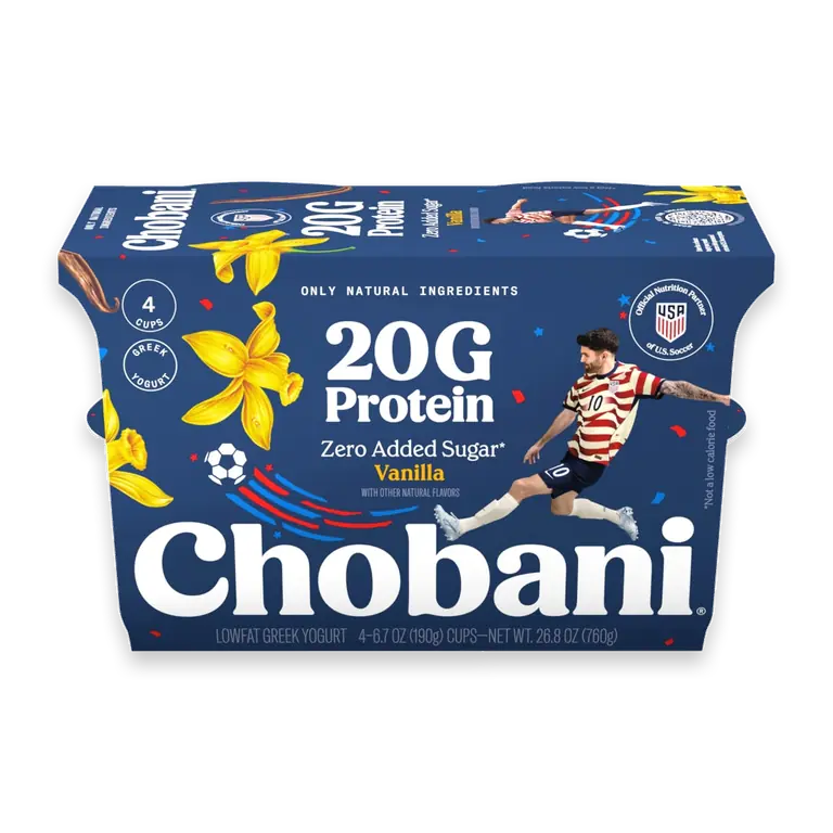 20g Protein Lowfat Greek Yogurt Vanilla 6.7oz 4PK