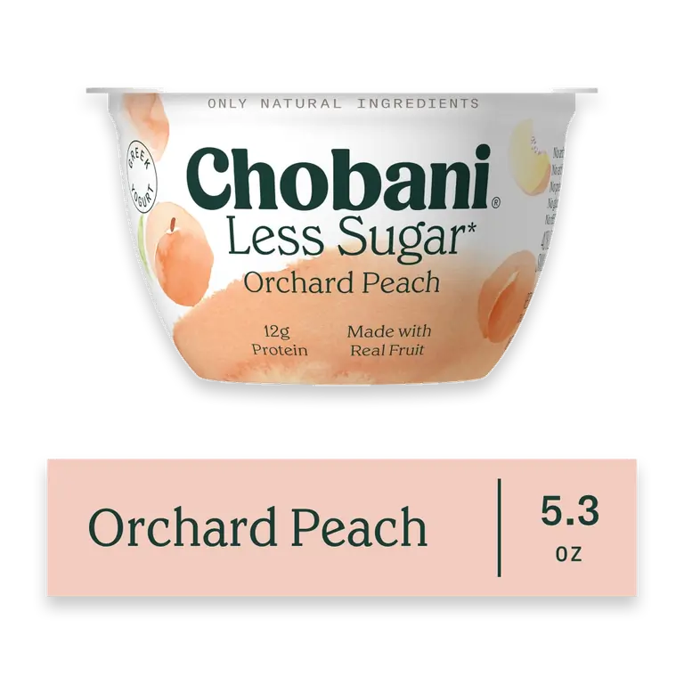 Clingstone Peach Less Sugar Low Fat Greek Yogurt Cup