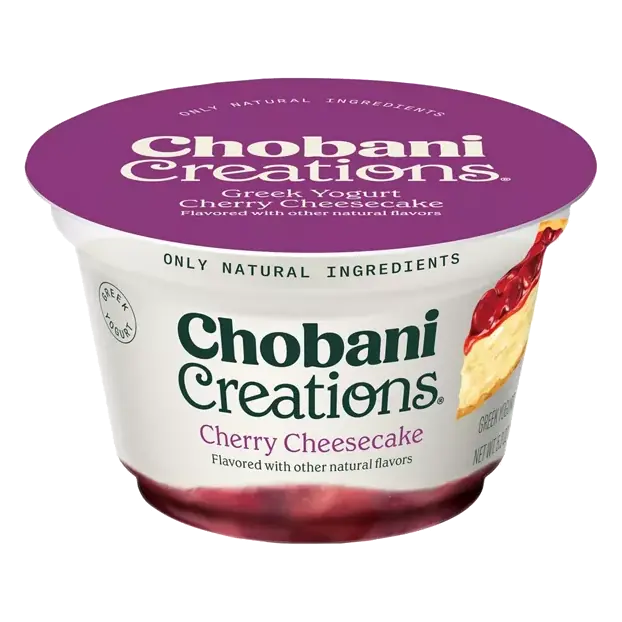 Creations Yogurt, Greek, Cherry Cheesecake