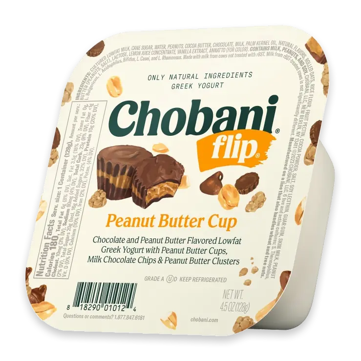 Flip Chocolate Peanut Butter Cup Low Fat Greek Yogurt Cup