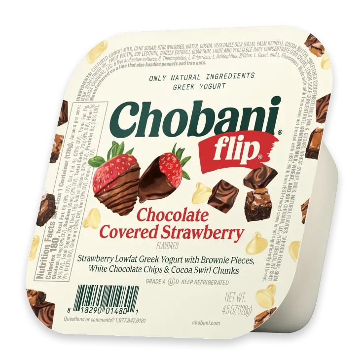 Flip Greek Chocolate Covered Strawberry Yogurt 4.5 oz