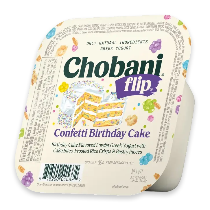 Flip Greek Confetti Birthday Cake Yogurt 4.5 oz