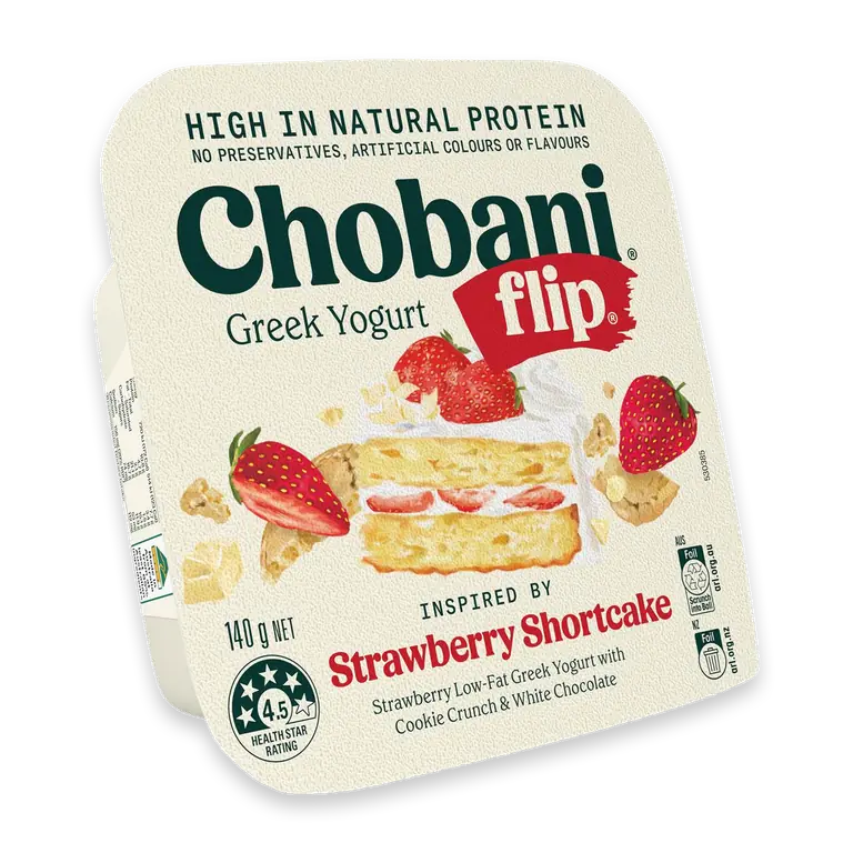 Flip Greek Yoghurt Strawberry Shortcake