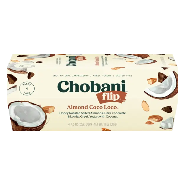 Flip Low Fat Almond Coco Loco Greek Yogurt Cups - 4 ct