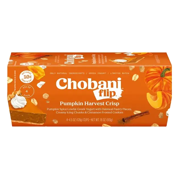 Flip Lowfat Pumpkin Harvest Crisp Greek Yogurt Value Pack