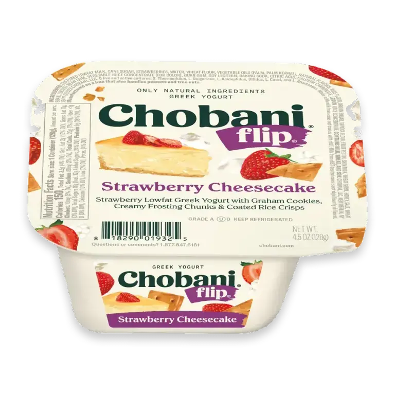 Flip Strawberry Cheesecake Low Fat Greek Yogurt Cup