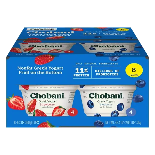 Non-Fat Greek Yogurt Fruit on the Bottom Strawberry/Blueberry Non Fat Greek Yogurt