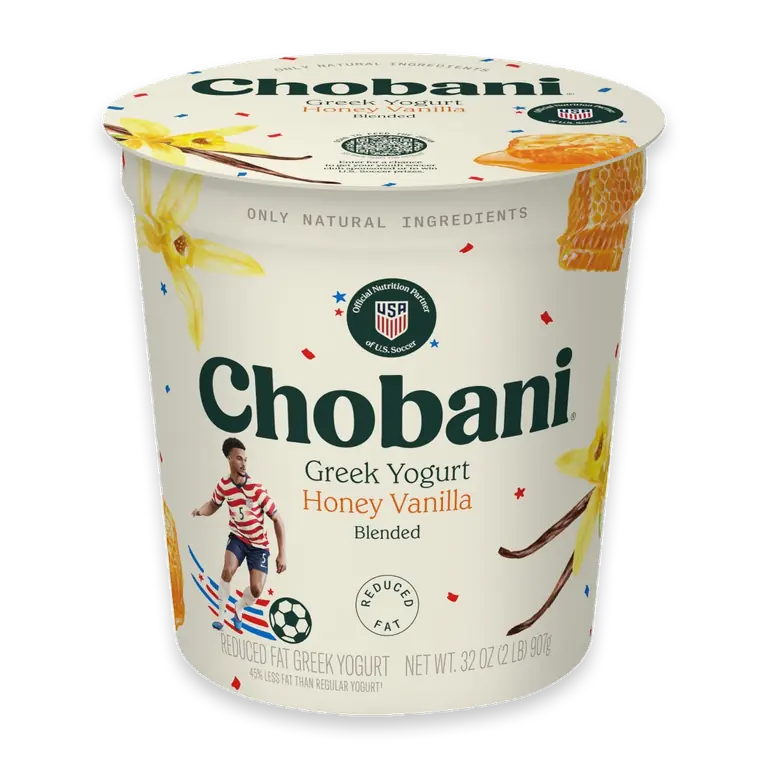 Reduced Fat Blended Greek Honey Vanilla Yogurt 32 oz