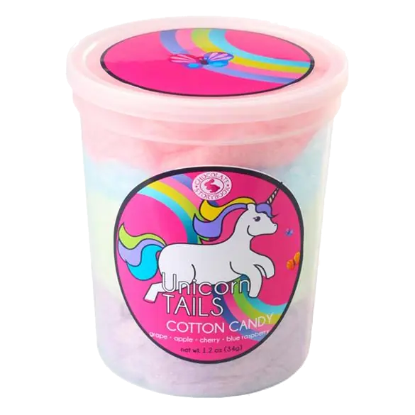 Chocolate Storybook Unicorn Tails Cotton Candy