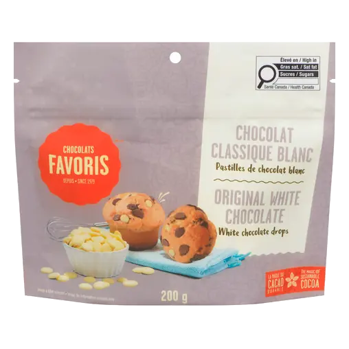 White Chocolate Drops Original White Chocolate 200 g