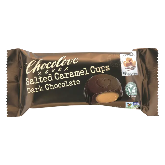Chocolove Dark Chocolate Salted Caramel Cups 2 Cups
