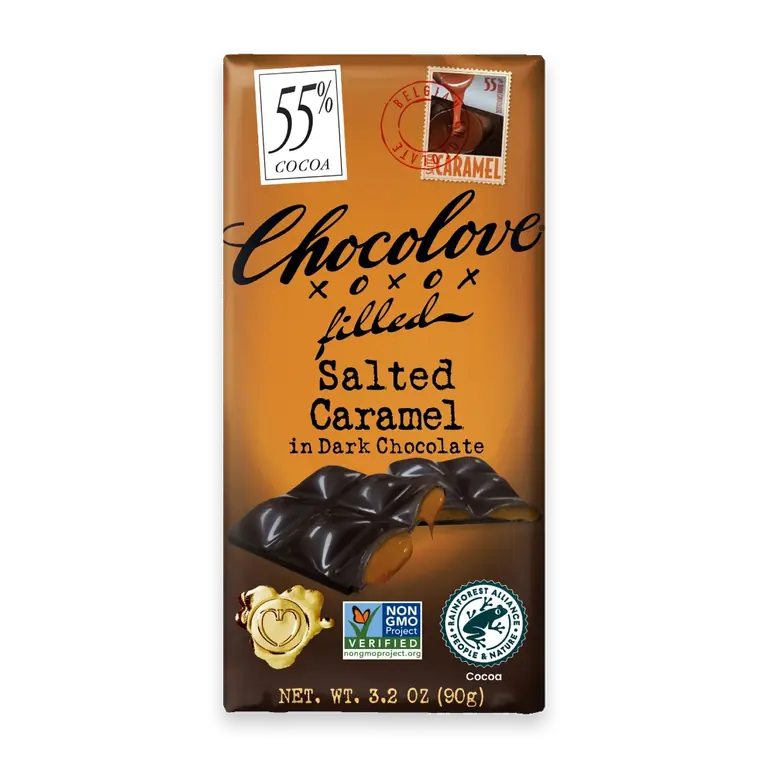 filled Salted Caramel in Dark Chocolate