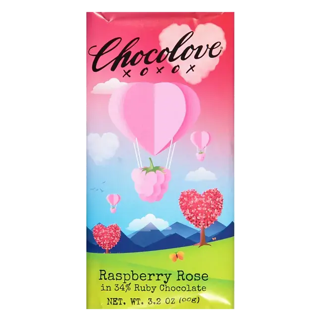 Raspberry Rose, in 34% Ruby Chocolate