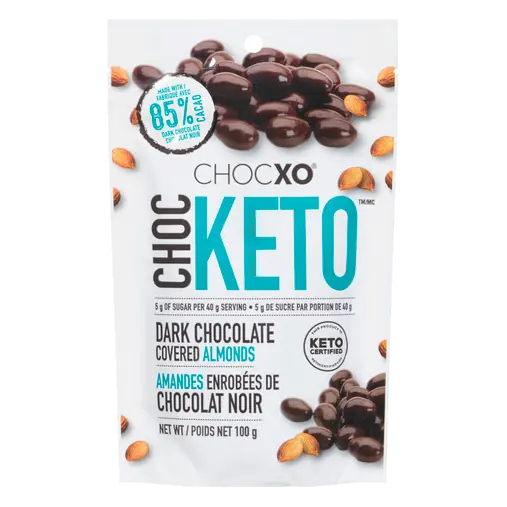 ChocKeto Dark Chocolate Covered Almonds 100 g