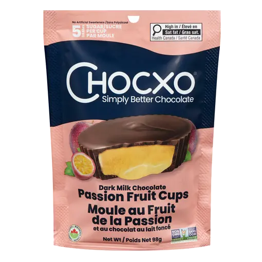 Dark Milk Chocolate Passion Fruit Cups 98 g
