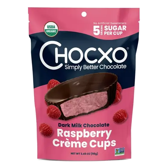 Dark Milk Chocolate Raspberry Cup