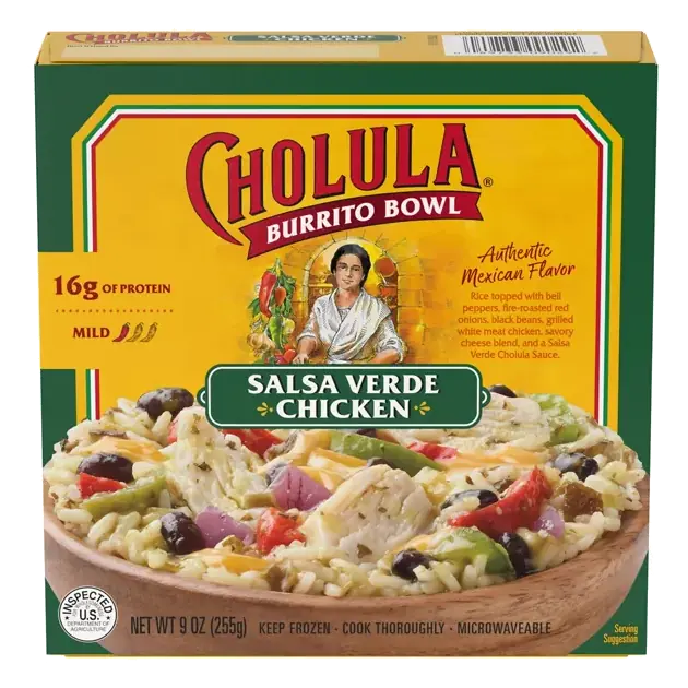 Salsa Verde Chicken Frozen Burrito Bowl