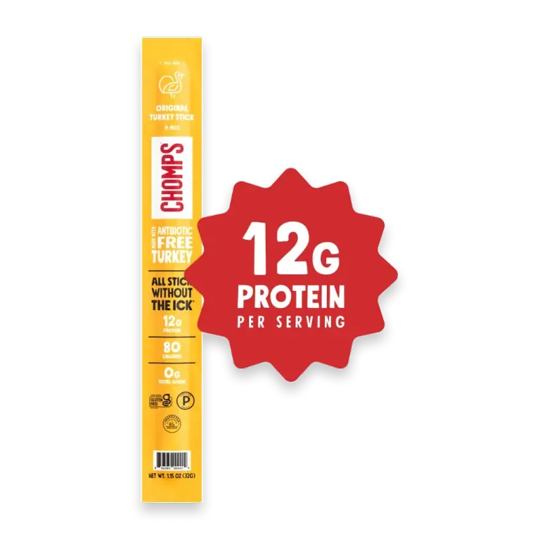 Antibiotic-Free Original Turkey Jerky Meat Snack Stick, 1.15oz Stick
