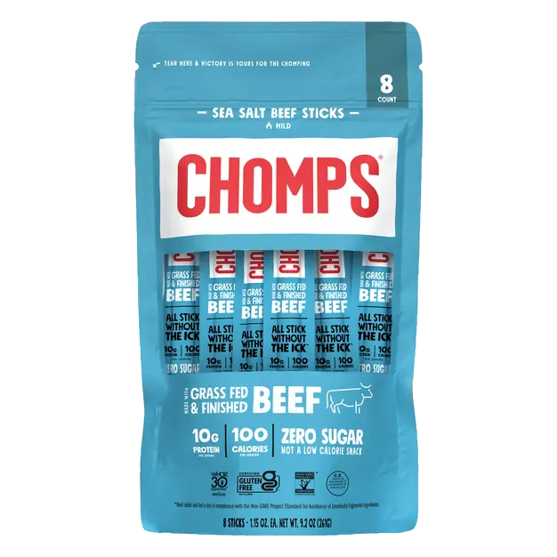 Mild Sea Salt Beef Meat Sticks - 8 ct