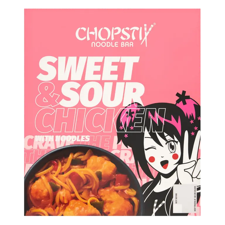 Chopstix Noodl Bar Sweet & Sour Chicken with Noodles 400g
