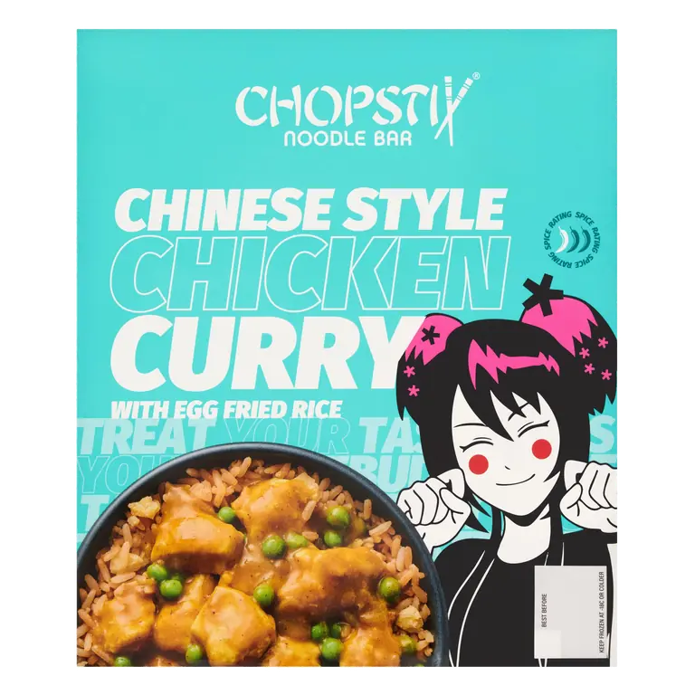 Chopstix Noodle Bar Chinese Style Chicken Curry with Egg Fried Rice 400g
