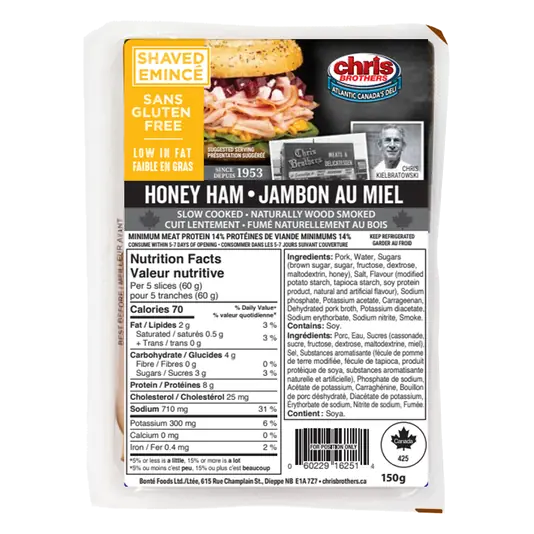 Gluten-Free Shaved Ham Honey 150 g