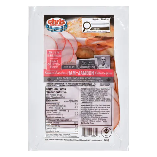 Smoked Boneless Ham Sliced Meat 175 g