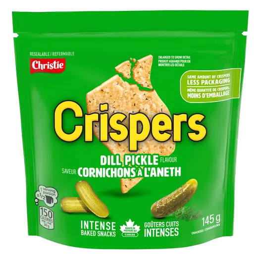 Baked Crispers Dill Pickle Flavour 145 g