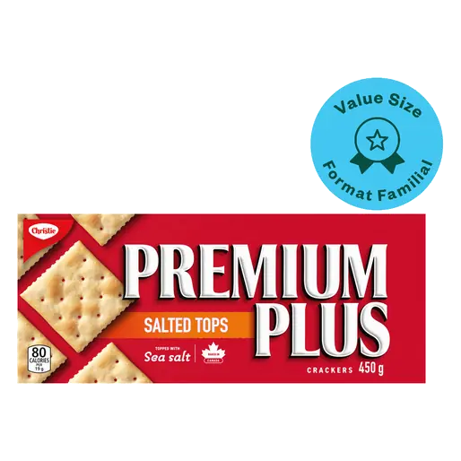 Premium Plus Crackers Salted Tops 450 g