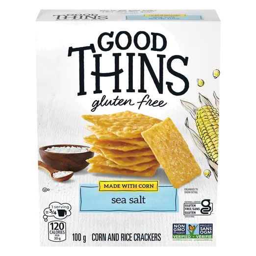 Gluten-Free Corn & Rice Crackers Sea Salt 100 g