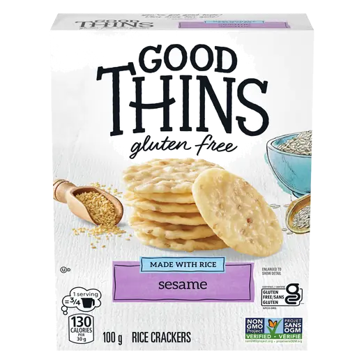 Gluten-Free Rice Crackers Sesame 100 g