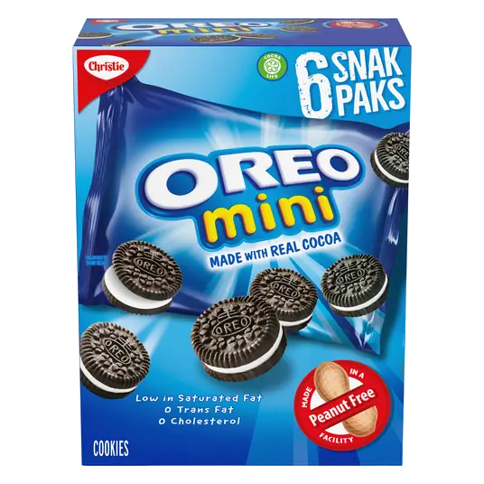 Oreo Mini Peanut-Free Cookies Snack Pack 180 g