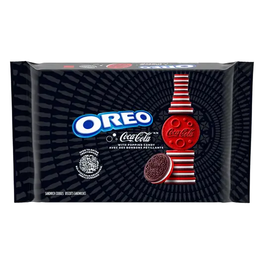 Oreo Sandwich Cookies Limited Edition Coca-Cola With Popping Candy 303 g