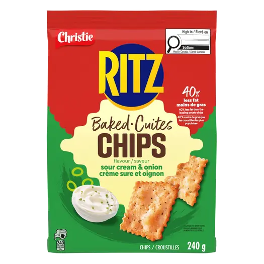 Ritz Baked Chips Sour Cream & Onion 240 g
