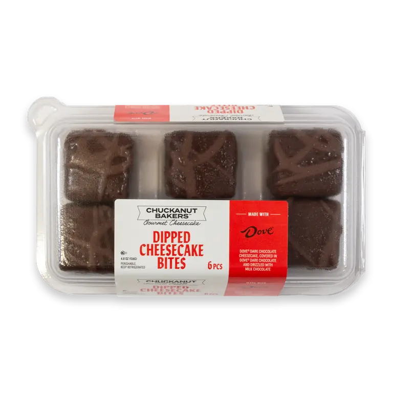 Chuckanut Bakers Dove Dark Chocolate Cheesecake Bites