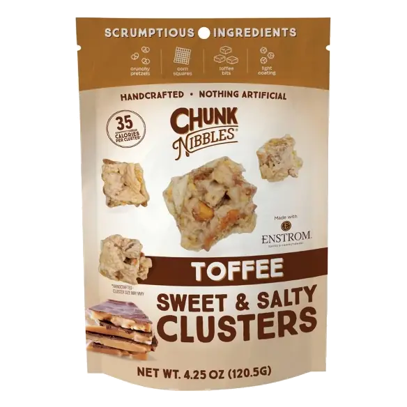 Chunk Nibbles Toffee Sweet & Salty Snack Clusters, 4.25oz