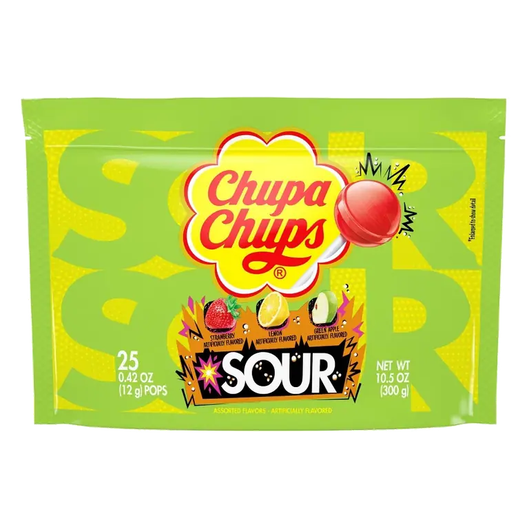 Chupa Chups Sour Candy, 10.5oz